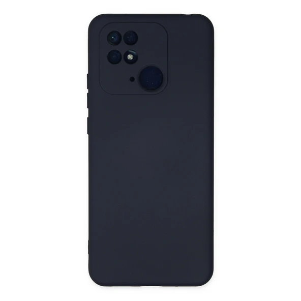 Xiaomi Redmi 10c Uyumlu Kılıf Nano İçi Kadife Silikon - Lacivert ürün görseli 1
