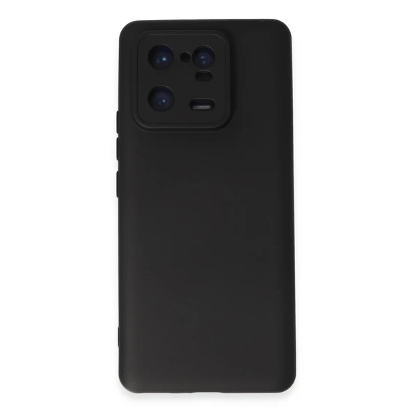 Xiaomi Mi 13 Pro Uyumlu Kılıf Nano İçi Kadife Silikon - Siyah ürün görseli 1