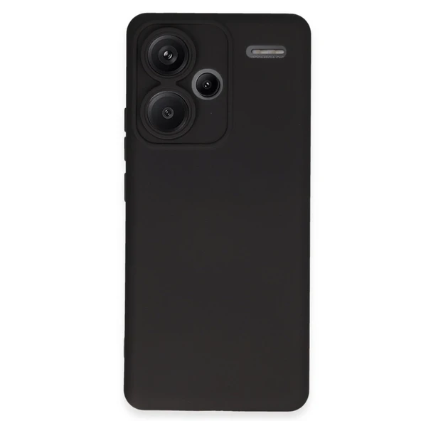 Xiaomi Redmi Note 13 Pro Plus Uyumlu Kılıf Nano İçi Kadife Silikon - Siyah ürün görseli 1