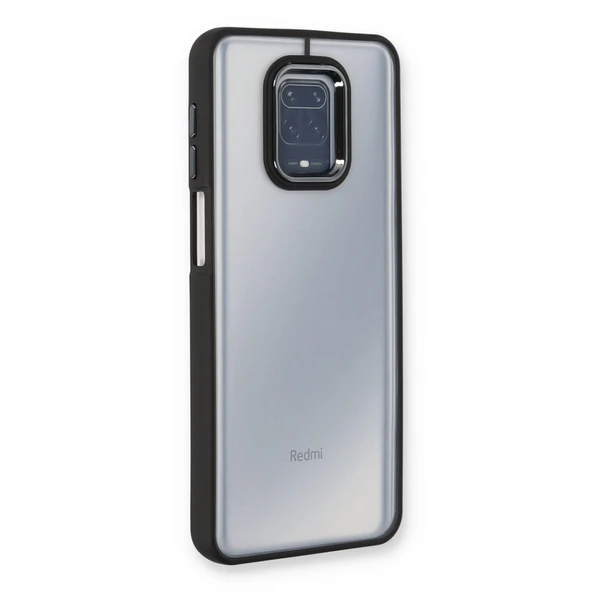 Xiaomi Redmi Note 9 Pro Uyumlu Kılıf Dora Kapak - Siyah ürün görseli 1