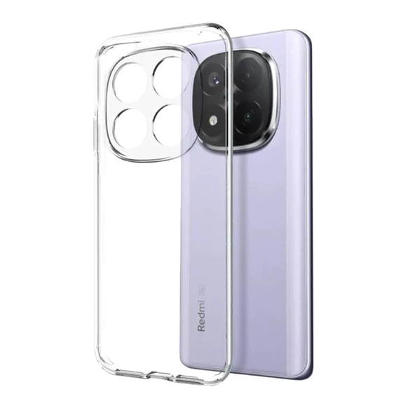 Xiaomi Redmi Note 15 4g Uyumlu Lüx Şeffaf Silikon - Şeffaf ürün görseli 1