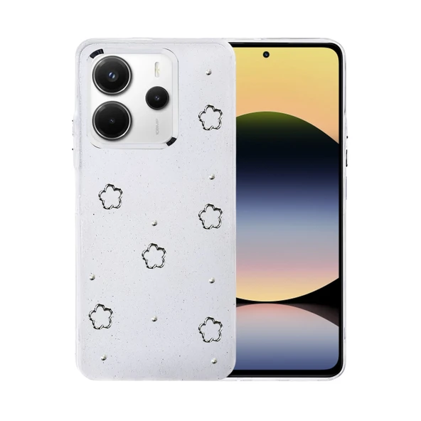 Xiaomi Redmi Note 14 4g Uyumlu Fiyonk Desenli Kapak - Desen 2 ürün görseli 1