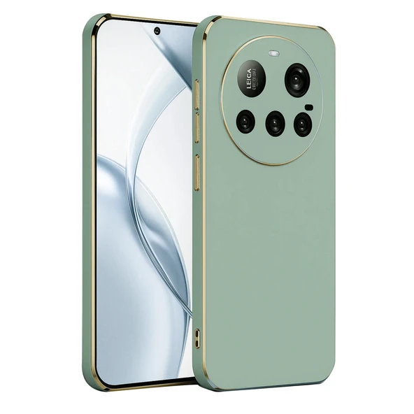 Xiaomi Mi 15 Ultra Uyumlu Kılıf Volet Silikon - Açık Yeşil ürün görseli 1