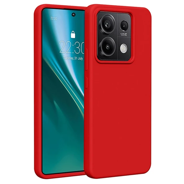 Xiaomi Redmi Note 13 Pro 5g Uyumlu Kılıf First Silikon - Kırmızı ürün görseli 1