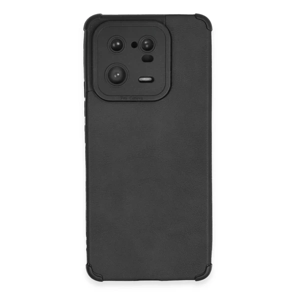 Xiaomi Mi 13 Pro Uyumlu Kılıf Loop Deri Silikon - Siyah ürün görseli 1