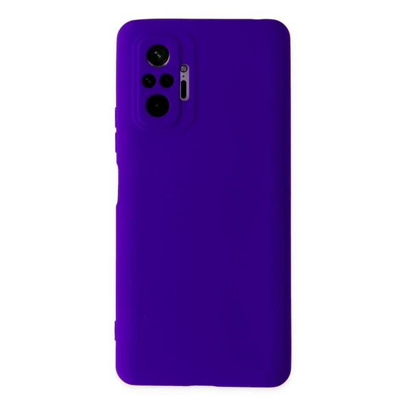 Xiaomi Redmi Note 10 Pro Uyumlu Kılıf Nano İçi Kadife Silikon - Mor ürün görseli 1