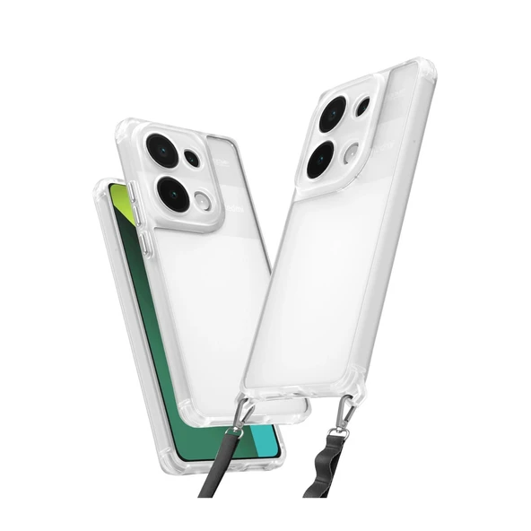 Xiaomi Redmi Note 13 Pro 5g Uyumlu Kılıf Penta Silikon Kılıf - Şeffaf ürün görseli 1