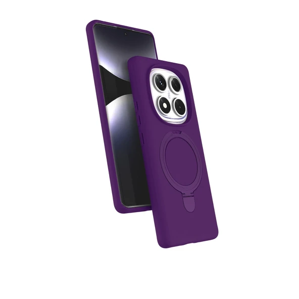 Xiaomi Redmi Note 14 Pro 4g Uyumlu Regal Magsafe Standlı Kapak - Derin Mor ürün görseli 1