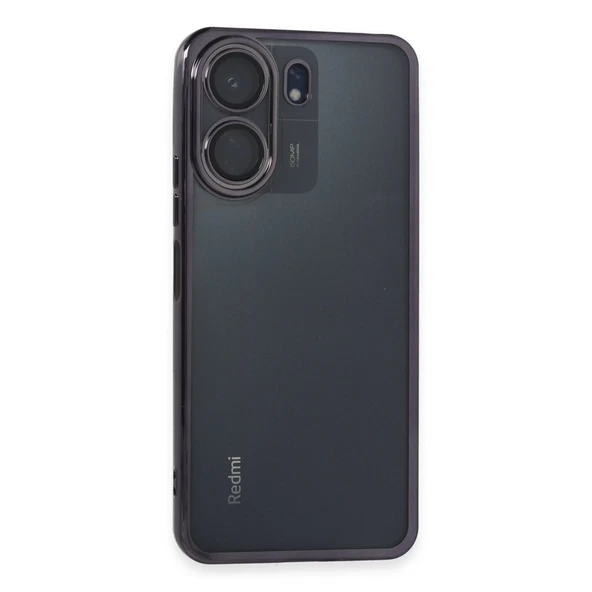 Xiaomi Redmi 13c Uyumlu Kılıf Kamera Korumalı Lensli Silikon - Mor ürün görseli 1