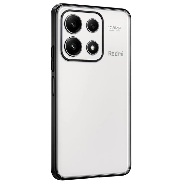 Xiaomi Poco X6 Pro Uyumlu Kılıf Kamera Korumalı Lensli Silikon - Siyah ürün görseli 1