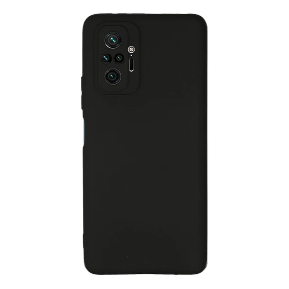 Xiaomi Redmi Note 10 Pro Uyumlu Kılıf First Silikon - Siyah ürün görseli 1