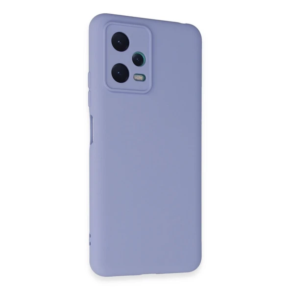 Xiaomi Redmi Note 12 5g Uyumlu Kılıf Nano İçi Kadife Silikon - Lila ürün görseli 1