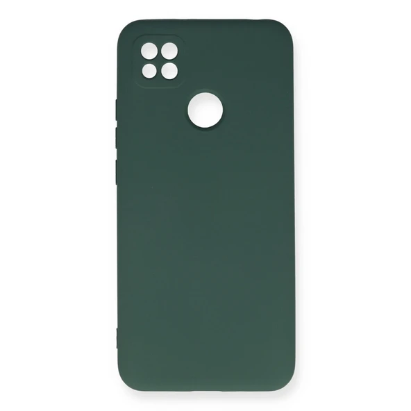 Xiaomi Redmi 9c Uyumlu Kılıf Nano İçi Kadife Silikon - Koyu Yeşil ürün görseli 1