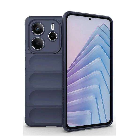 Xiaomi Redmi Note 14 4g Uyumlu Kılıf Optimum Silikon - Lacivert ürün görseli 1
