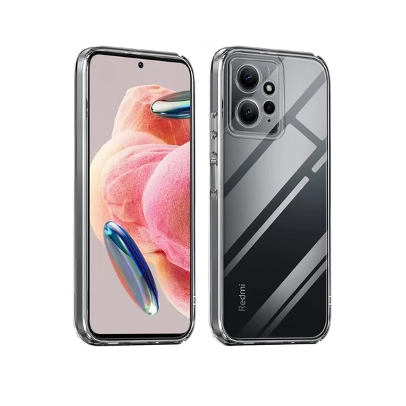 Xiaomi Redmi Note 12 4g Uyumlu Kılıf Lüx Şeffaf Silikon ürün görseli 1