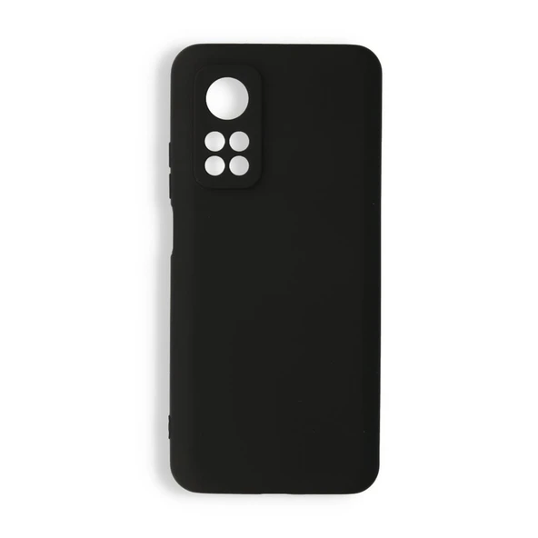Xiaomi Mi 10t Uyumlu Kılıf Nano İçi Kadife Silikon - Siyah ürün görseli 1