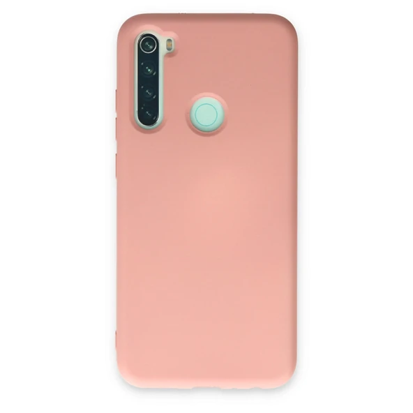 Xiaomi Redmi Note 8 Uyumlu Kılıf Nano İçi Kadife Silikon - Pudra ürün görseli 1