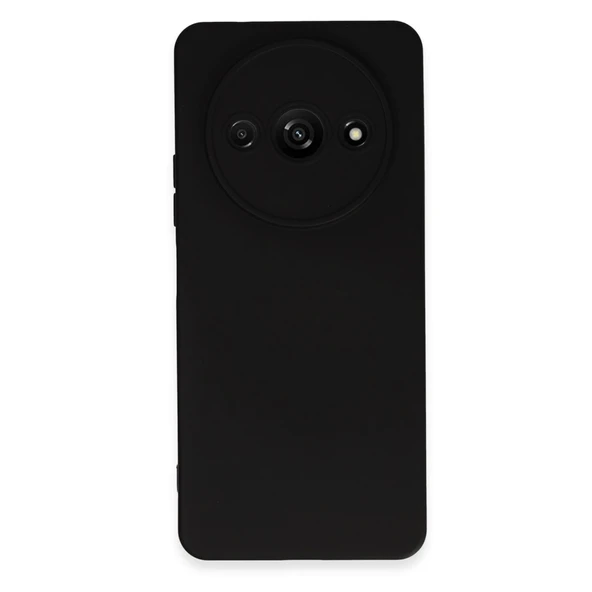 Xiaomi Redmi A3 4g Uyumlu Kılıf Nano İçi Kadife Silikon - Siyah ürün görseli 1
