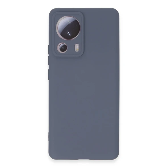 Xiaomi Mi 13 Lite Uyumlu Kılıf Nano İçi Kadife Silikon - Gri ürün görseli 1