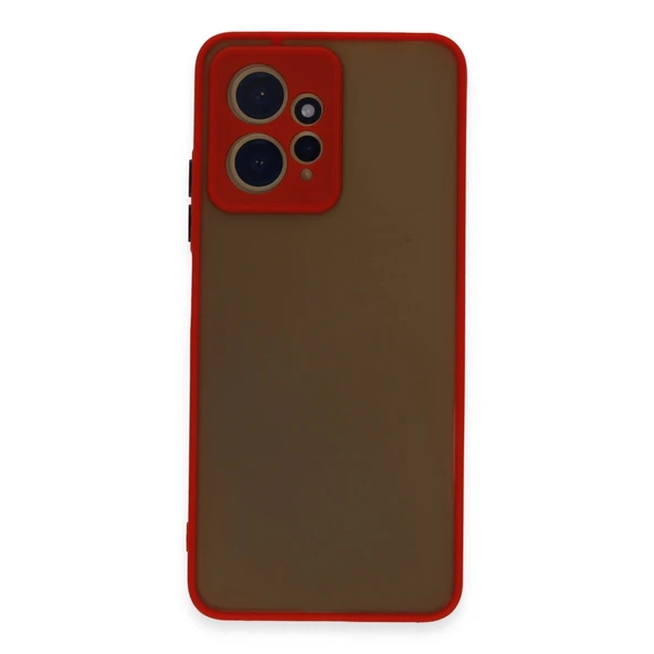 Xiaomi Redmi Note 12 4g Uyumlu Kılıf Montreal Silikon Kapak - Kırmızı ürün görseli 1
