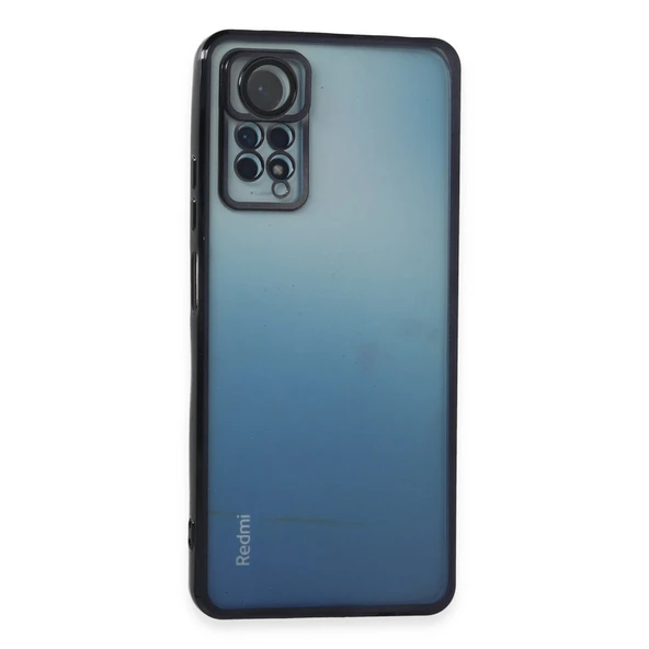 Xiaomi Redmi Note 12 Pro 4g Uyumlu Kılıf Kamera Korumalı Lensli Silikon - Siyah ürün görseli 1