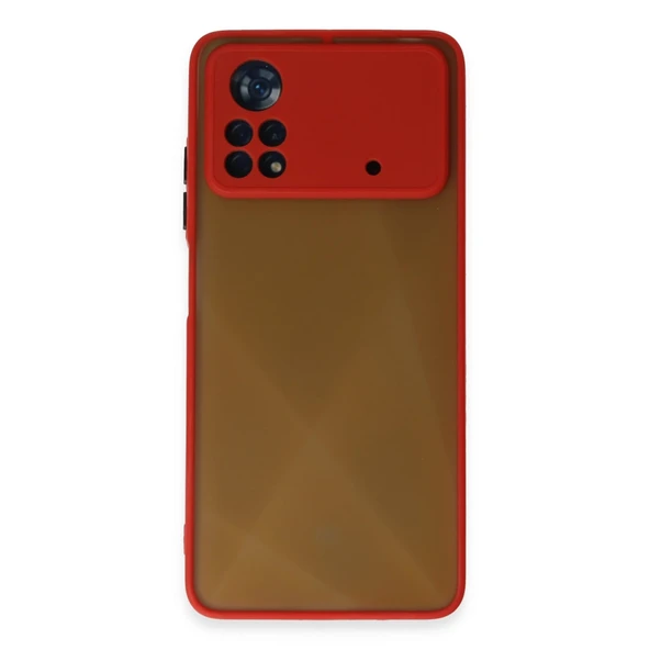 Xiaomi Poco X4 Pro 5g Uyumlu Kılıf Montreal Silikon Kapak - Kırmızı ürün görseli 1