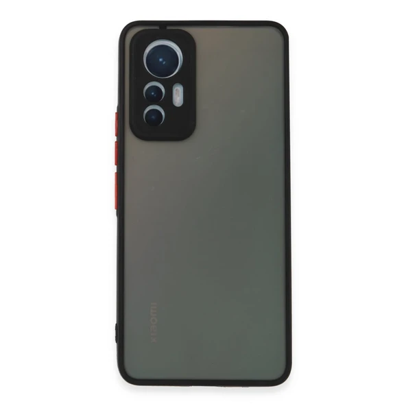 Xiaomi Mi 12 Lite Uyumlu Kılıf Montreal Silikon Kapak - Siyah ürün görseli 1