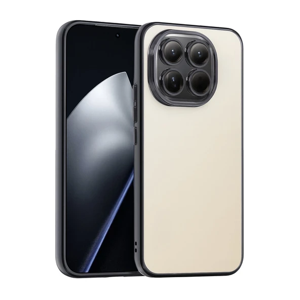 Xiaomi Mi 15 Uyumlu Kamera Korumalı Lensli Silikon - Siyah ürün görseli 1