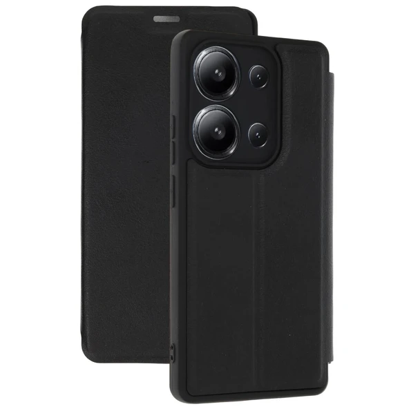 Xiaomi Redmi 15c 4g Uyumlu Flip Cover - Siyah ürün görseli 1