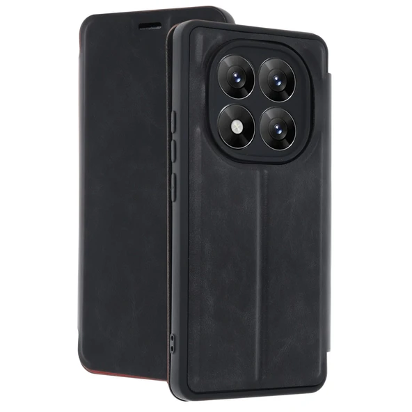 Xiaomi Redmi Note 14 Pro 5g Uyumlu Kılıf Flip Cover - Siyah ürün görseli 1