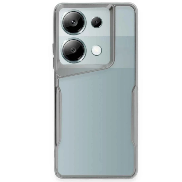 Xiaomi Redmi Note 13 Pro 4g Uyumlu Kılıf Boyi Silikon Kapak - Gümüş ürün görseli 1