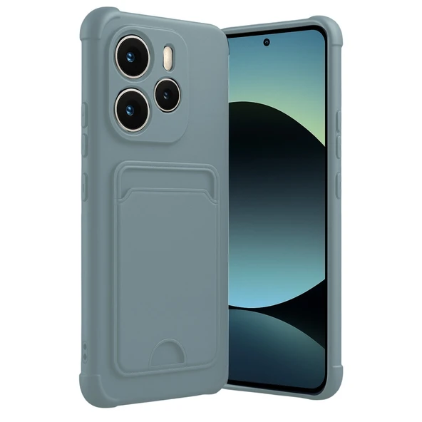 Xiaomi Redmi Note 14 4g Uyumlu Kelvin Kartvizitli Silikon - Açık Yeşil ürün görseli 1
