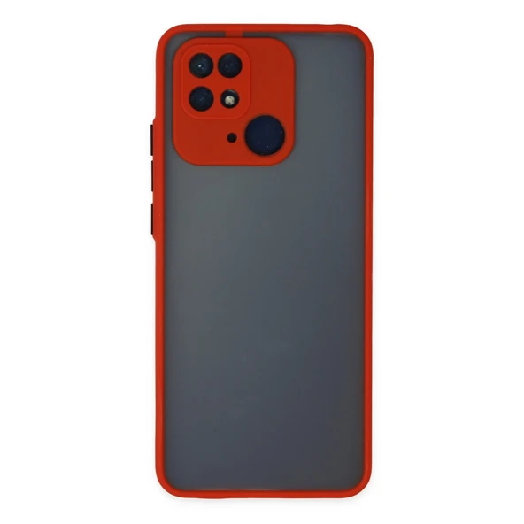 Xiaomi Redmi 10c Uyumlu Kılıf Montreal Silikon Kapak - Kırmızı ürün görseli 1