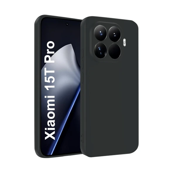 Xiaomi Mi 15t Pro Uyumlu First Silikon - Siyah ürün görseli 1
