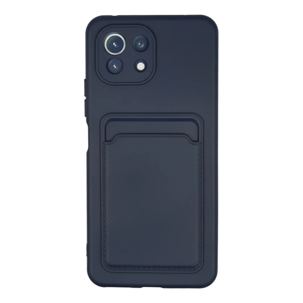 Xiaomi Mi 11 Uyumlu Kılıf Kelvin Kartvizitli Silikon - Lacivert ürün görseli 1