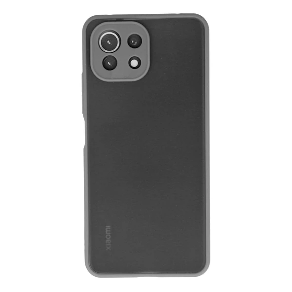 Xiaomi Mi 11 Lite Kılıf Montreal Silikon Kapak - Gri ürün görseli 1