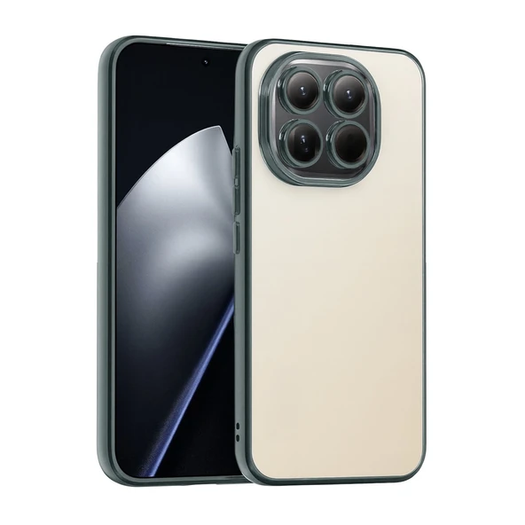 Xiaomi Mi 15 Uyumlu Kamera Korumalı Lensli Silikon - Titan Gri ürün görseli 1