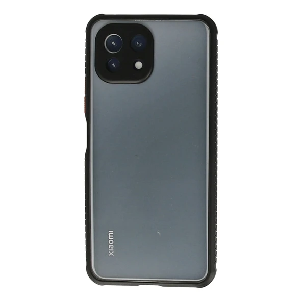 Xiaomi Mi 11 Lite Kılıf Miami Şeffaf Silikon - Siyah ürün görseli 1