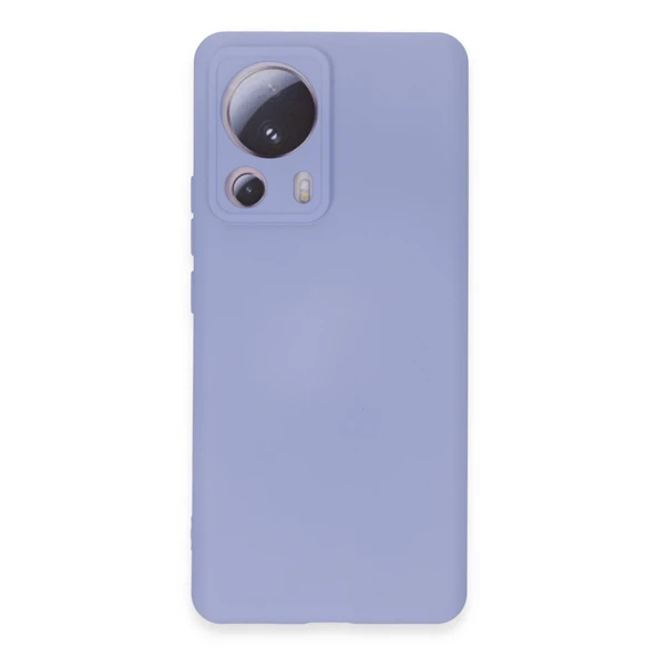 Xiaomi Mi 13 Lite Uyumlu Kılıf Nano İçi Kadife Silikon - Lila ürün görseli 1