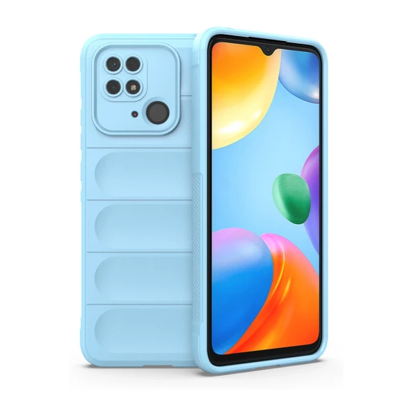 Xiaomi Redmi 10c Uyumlu Kılıf Optimum Silikon - Sky Blue ürün görseli 1