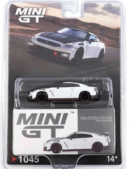 Mini Gt 1/64 Nissan Gt-R Nismo 2024 Brilliant White Pearl - Blister Paket 1045 ürün görseli 1