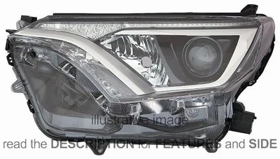 Toyota Rav 4 Ön Far Elektrikli Motorlu Sağ 2015- (Oem No:  81130-42650) ürün görseli 1