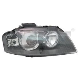 Audi A3 2003-2008 Ön Far Elektrikli Motorlu Merceklı Sağ (Oem No: 8P0941030M) ürün görseli 1