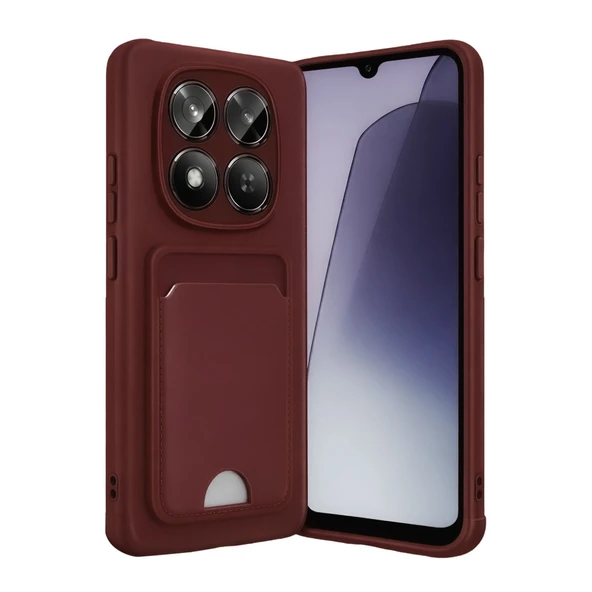 Xiaomi Redmi Note 15 Pro 4g Uyumlu Kelvin Kartvizitli Silikon - Bordo ürün görseli 1
