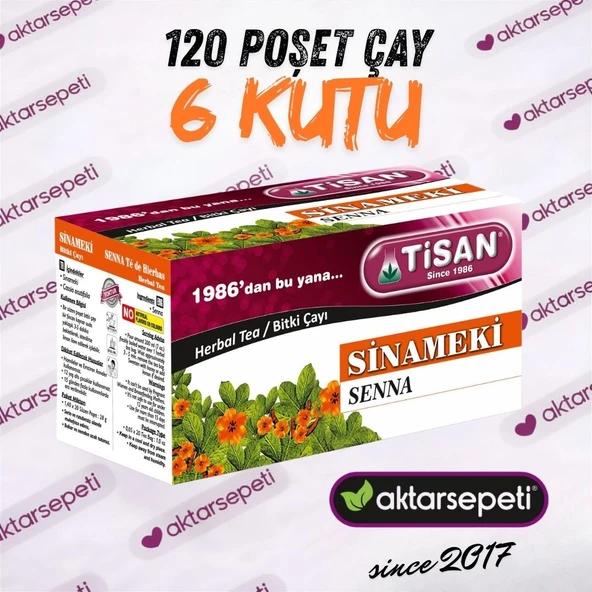 Tisan Sinameki Çayı 6 Kutu 120 Poşet Çay ürün görseli 1