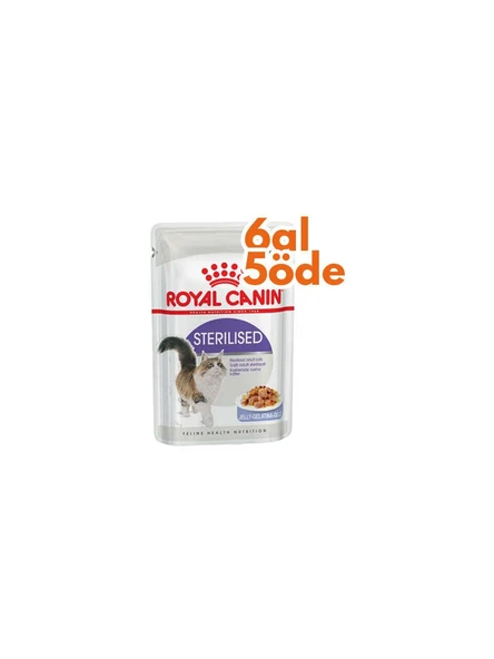 Royal Canin Pouch Jelly Sterilised Kısırlaştırılmış Yaş Kedi Maması 85 gr ürün görseli 1