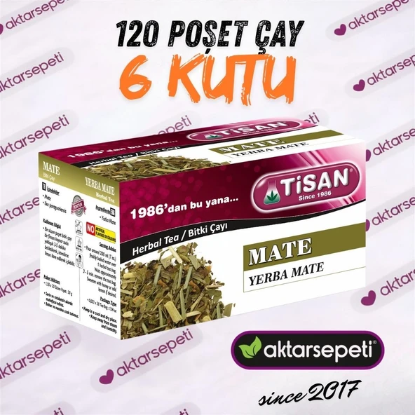Tisan Mate Çayı 6 Kutu 120 Poşet Çay ürün görseli 1