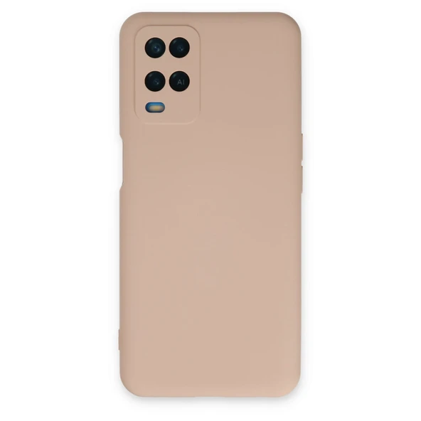 Oppo A54 4g Uyumlu Kılıf Nano İçi Kadife Silikon - Pudra ürün görseli 1
