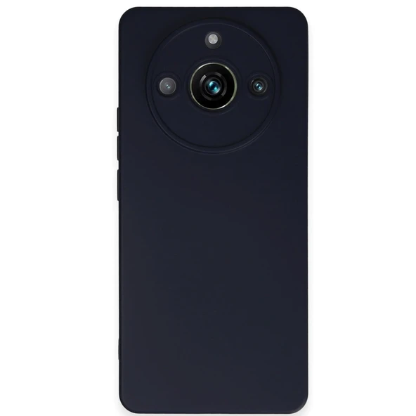 Realme 11 Pro Uyumlu Kılıf Nano İçi Kadife Silikon - Lacivert ürün görseli 1