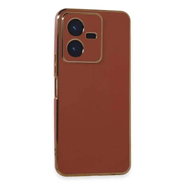 Vivo Y22 2022 Uyumlu Kılıf Volet Silikon - Kırmızı ürün görseli 1